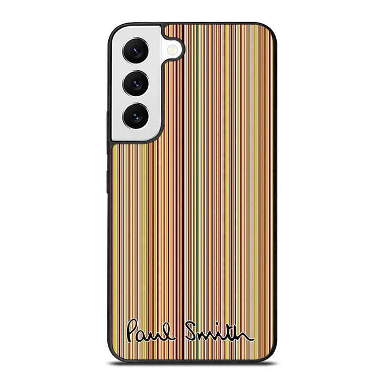 PAUL SMITH LOGO SIGNATURE PATTERN Samsung Galaxy S22 Case Cover