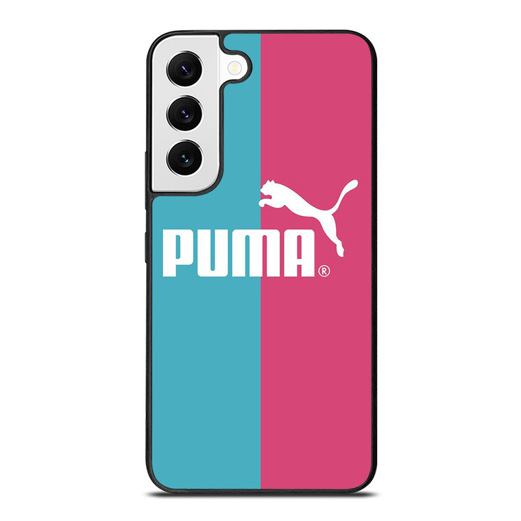 PUMA LOGO BLUE PINK ICON Samsung Galaxy S22 Case Cover
