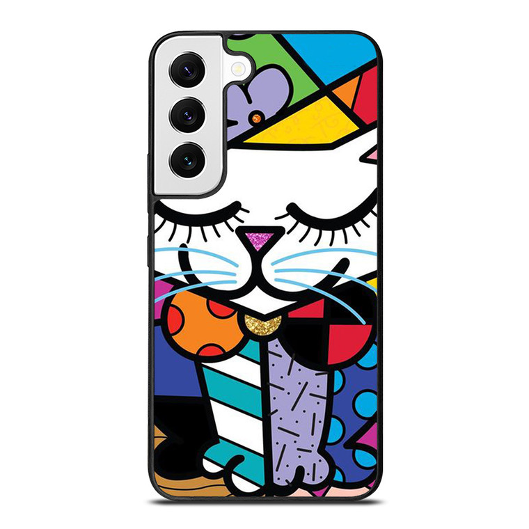 ROMERO BRITTO SERENE CAT ART Samsung Galaxy S22 Case Cover