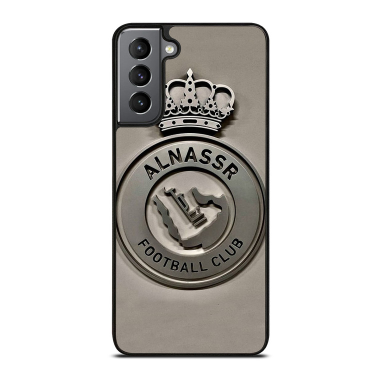 AL NASSR FOOTBALL LOGO METAL ICON Samsung Galaxy S21 Plus Case Cover