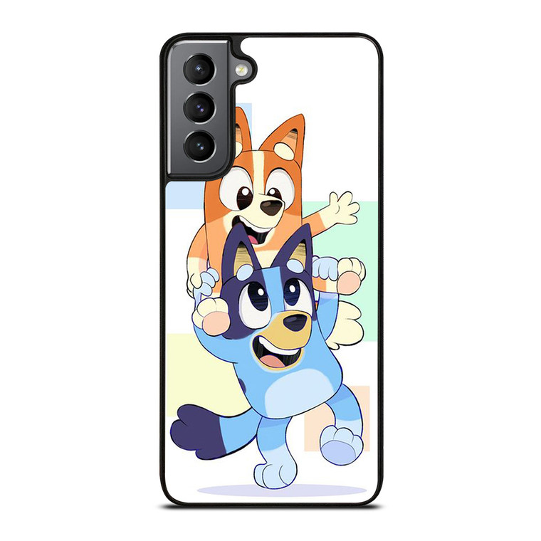 BLUEY X BINGO CARTOON SERIES Samsung Galaxy S21 Plus Case Cover