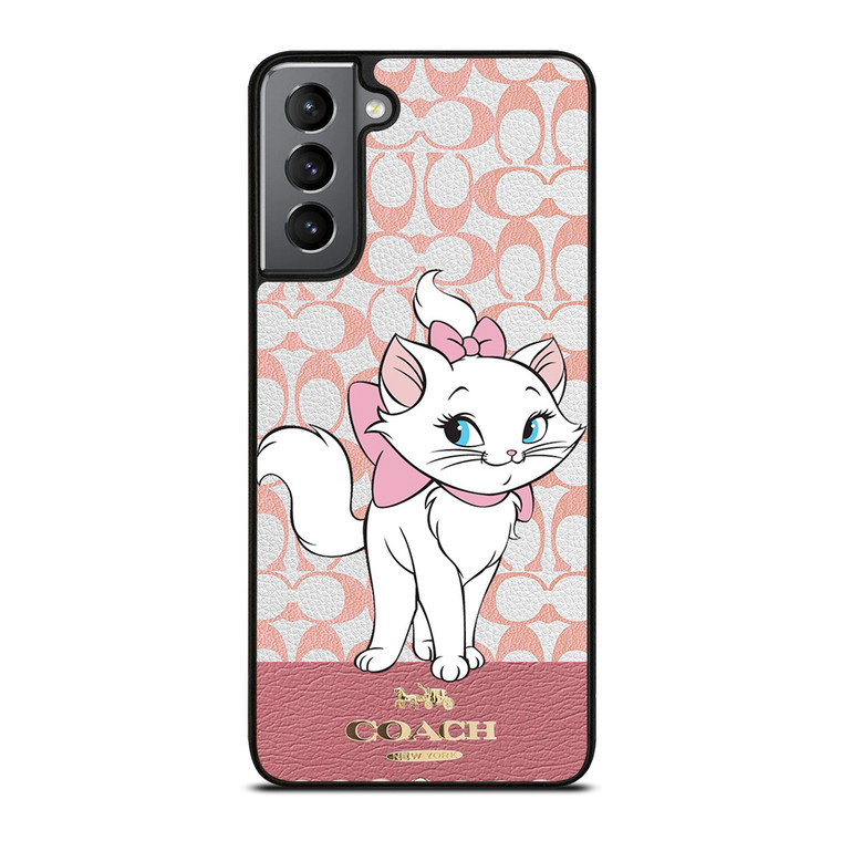 COACH NEW YORK LOGO ARISTOCAT MARIE DISNEY Samsung Galaxy S21 Plus Case Cover