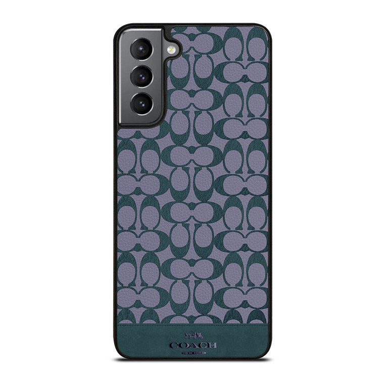 COACH NEW YORK LOGO PATTERN GREEN EMBLEM Samsung Galaxy S21 Plus Case Cover