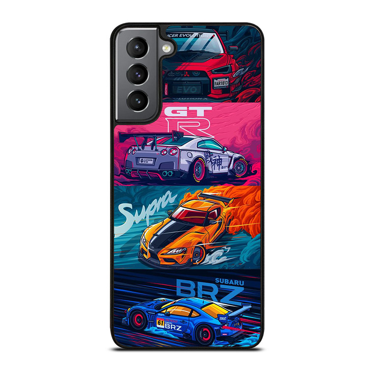 JAPAN RACING SPORTS CARS SUPRA GTR LANCER BRZ Samsung Galaxy S21 Plus Case Cover