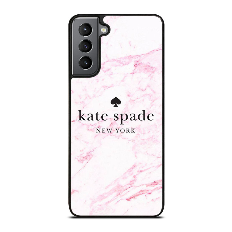 KATE SPADE NEW YORK LOGO PINK MARBLES Samsung Galaxy S21 Plus Case Cover