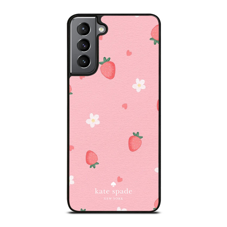 KATE SPADE NEW YORK LOGO STRAWBERRIES Samsung Galaxy S21 Plus Case Cover