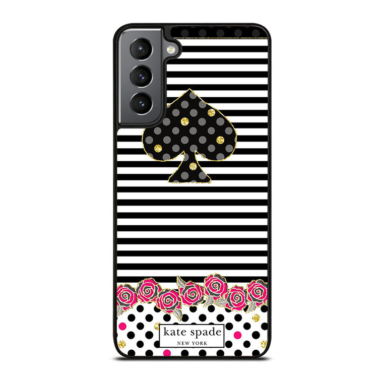 KATE SPADE NEW YORK LOGO STRIPES POLKADOTS Samsung Galaxy S21 Plus Case Cover