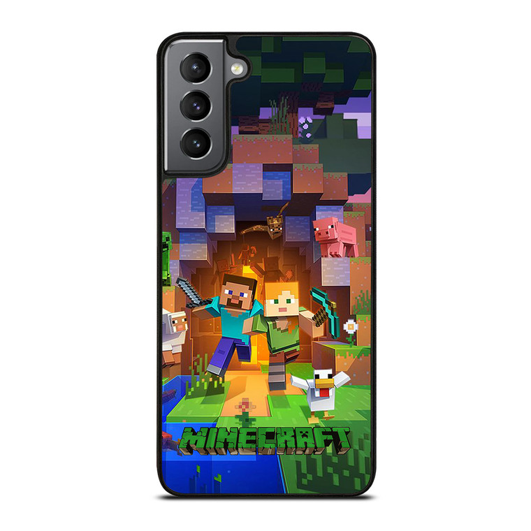 MINECRAFT GAMES WALLPAPER Samsung Galaxy S21 Plus Case Cover
