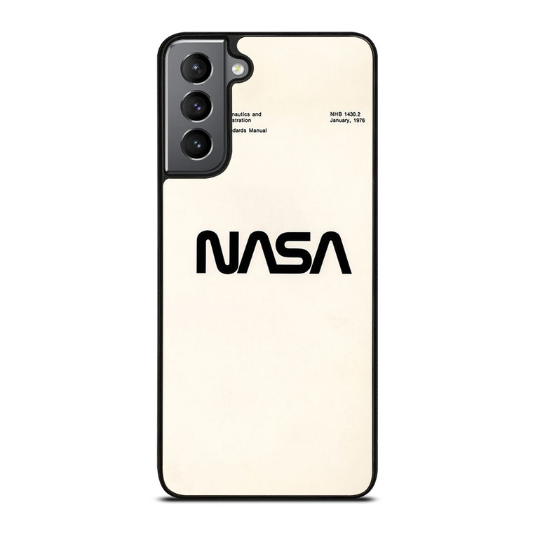 NASA LOGO WHITEI CON Samsung Galaxy S21 Plus Case Cover