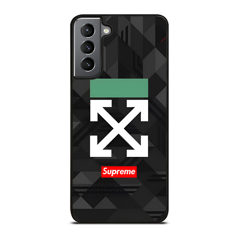 OFF WHITE LOGO SUPREME ICON Samsung Galaxy S21 Plus Case Cover