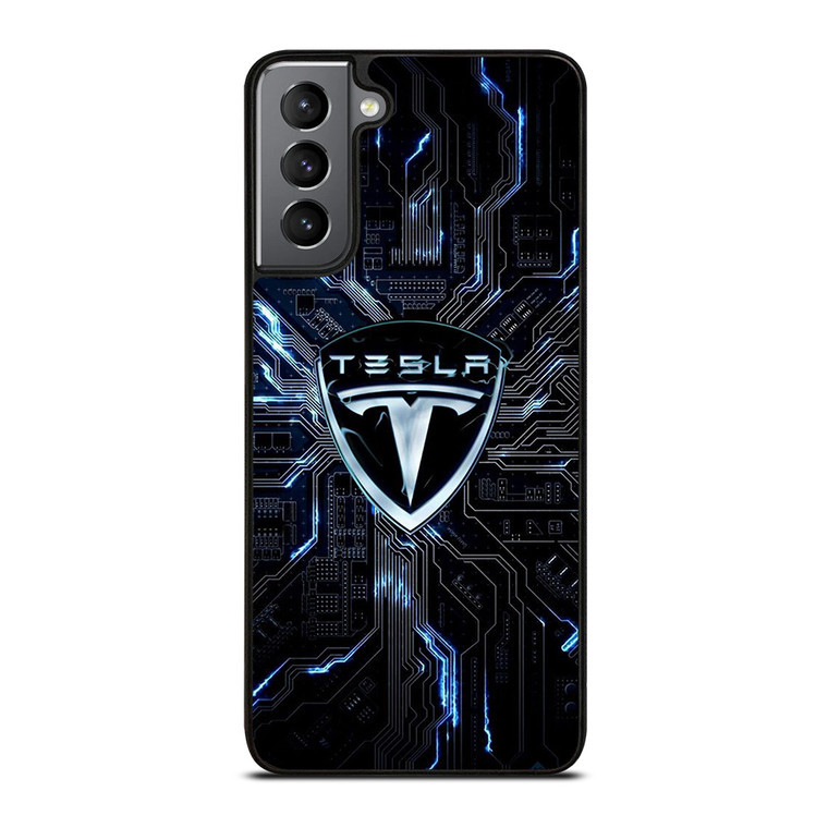 TESLA ELECTRIC CAR LOGO Samsung Galaxy S21 Plus Case Cover