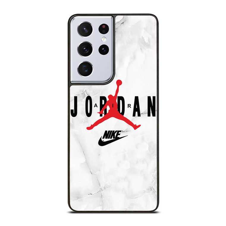 AIR JORDAN NIKE SHOES LOGO MARBLE Samsung Galaxy S21 Ultra Case Cover