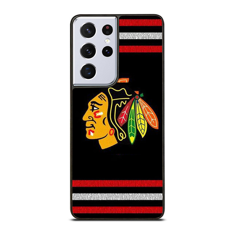 CHICAGO BLACKHAWKS HOCKEY TEAM LOGO ICON Samsung Galaxy S21 Ultra Case Cover