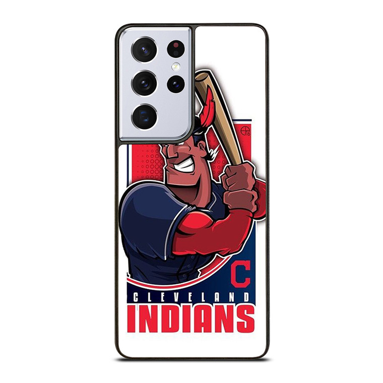 CLEVELAND INDIANS LOGO BASEBALL ICON Samsung Galaxy S21 Ultra Case Cover