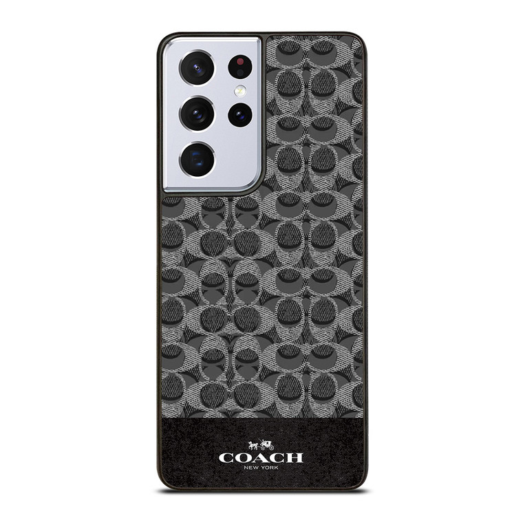 COACH NEW YORK LOGO DARK GREY Samsung Galaxy S21 Ultra Case Cover
