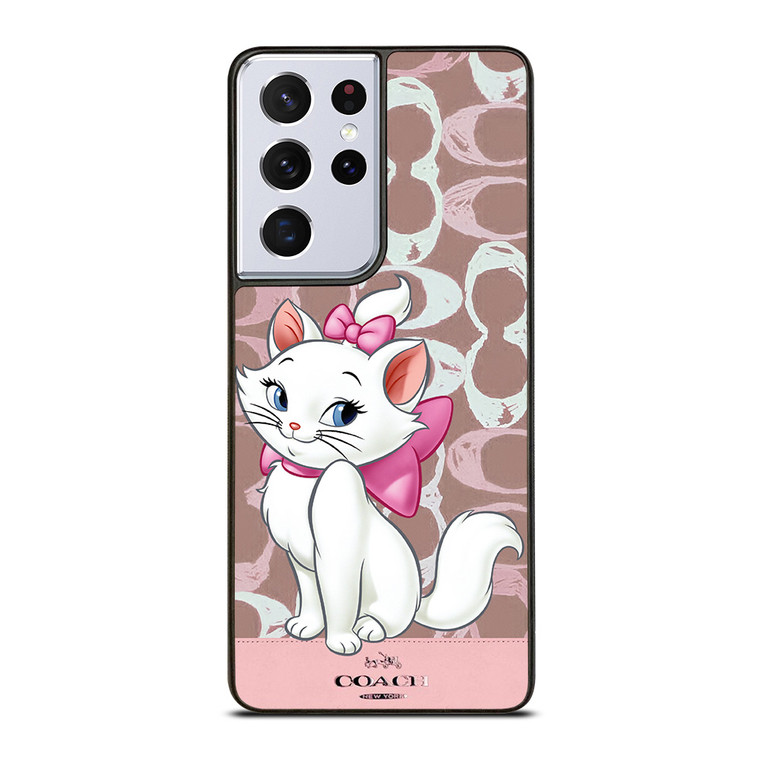 COACH NEW YORK LOGO MARIE ARISTOCAT DISNEY Samsung Galaxy S21 Ultra Case Cover