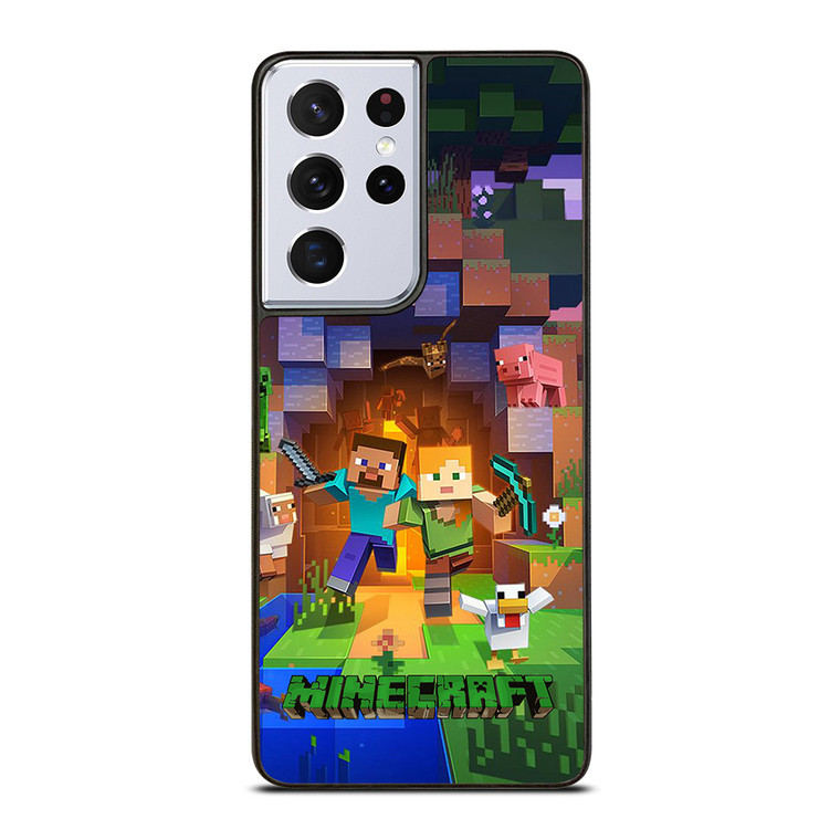 MINECRAFT GAMES WALLPAPER Samsung Galaxy S21 Ultra Case Cover