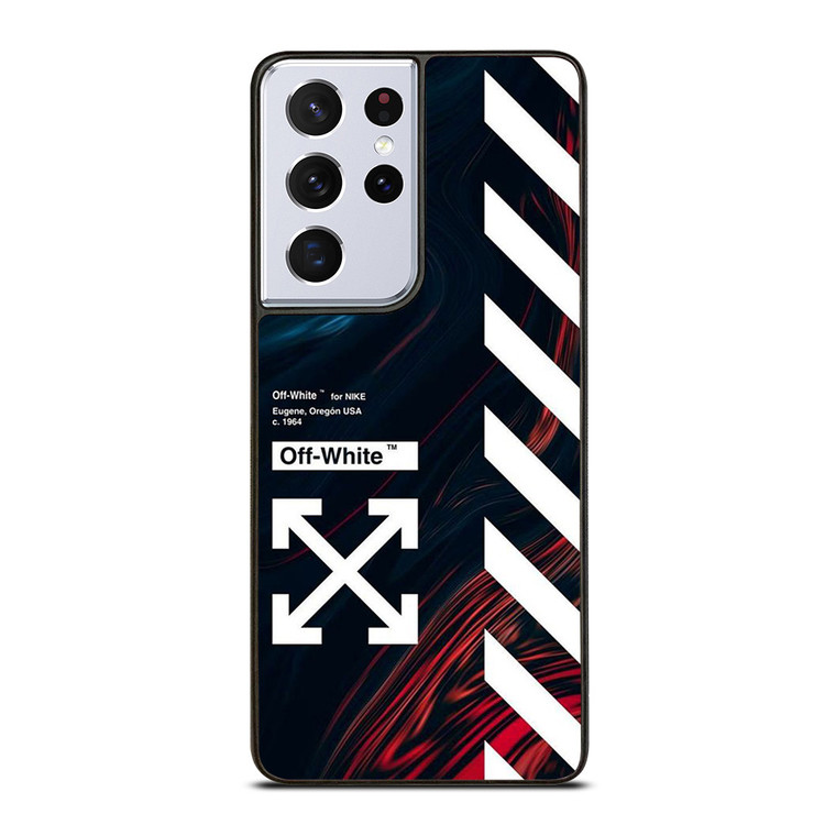 OFF WHITE LOGO MARBLE NIKE Samsung Galaxy S21 Ultra Case Cover