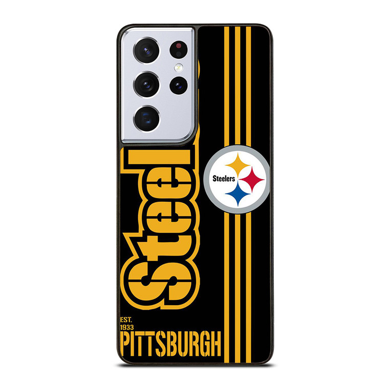 PITTSBURGH STEELERS FOOTBALL TEAM LOGO EST 1933 Samsung Galaxy S21 Ultra Case Cover