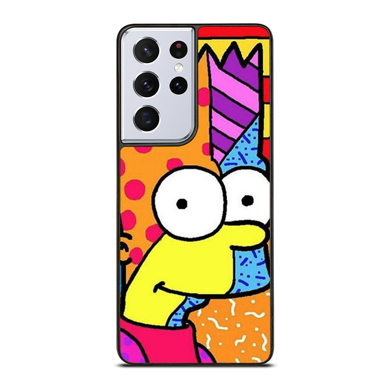 ROMERO BRITTO BART SIMPSONS ART Samsung Galaxy S21 Ultra Case Cover