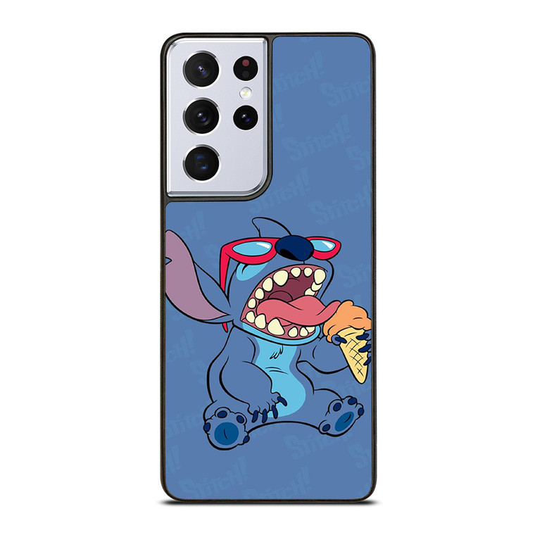 STITCH DISNEY CARTOON ICE CREAM Samsung Galaxy S21 Ultra Case Cover