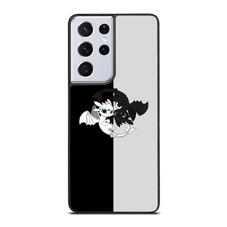 TOOTHLESS AND LIGHT FURY YIN YANG Samsung Galaxy S21 Ultra Case Cover