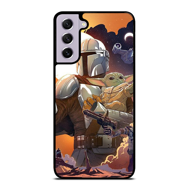 BABY YODA AND MANDALORIAN STAR WARS Samsung Galaxy S21 FE Case Cover