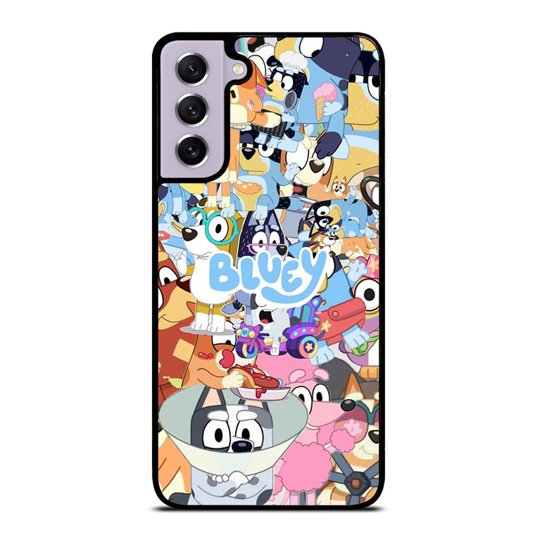 BLUEY CARTOON CHARACTERS COLLAGE Samsung Galaxy S21 FE Case Cover