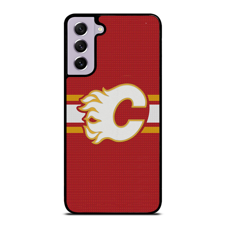 CALGARY FLAMES HOCKEY TEAM LOGO Samsung Galaxy S21 FE Case Cover