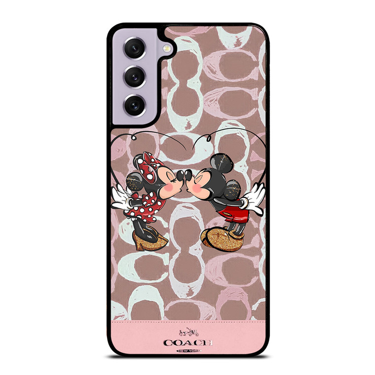 COACH NEW YORK LOGO MICKEY MINNIE MOUSE DISNEY KISS Samsung Galaxy S21 FE Case Cover