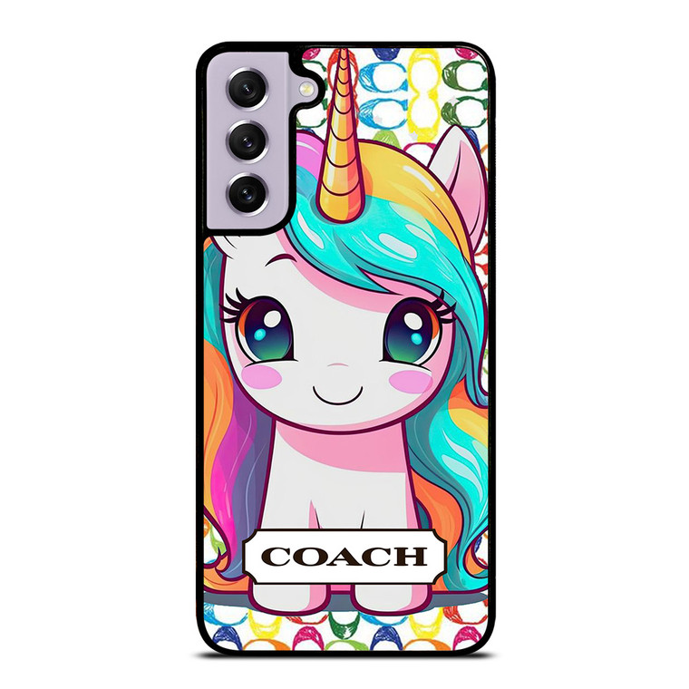 COACH NEW YORK LOGO PRETTY UNICORN Samsung Galaxy S21 FE Case Cover