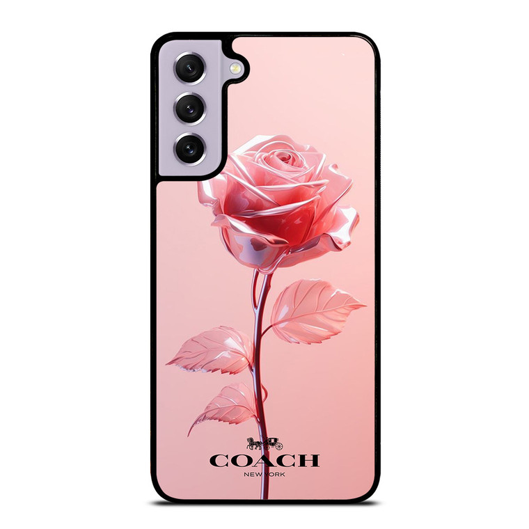COACH NEW YORK PINK ROSE Samsung Galaxy S21 FE Case Cover