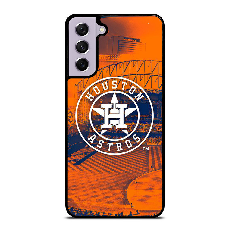 HOUSTON ASTROS ICON MLB BASEBALL TEAM LOGO Samsung Galaxy S21 FE Case Cover