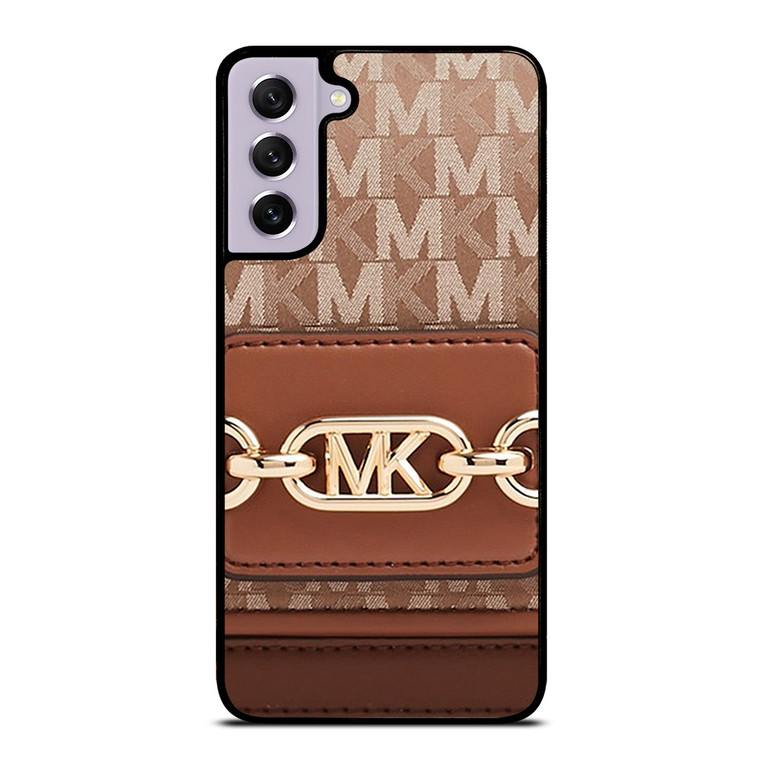 MK MICHAEL KORS LOGO BROWN BAG Samsung Galaxy S21 FE Case Cover