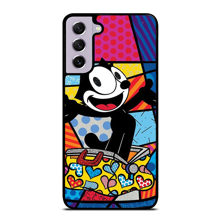 ROMERO BRITTO FELIX THE CAT ART Samsung Galaxy S21 FE Case Cover