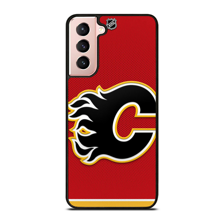 CALGARY FLAMES NHL HOCKEY TEAM LOGO Samsung Galaxy S21 Case Cover