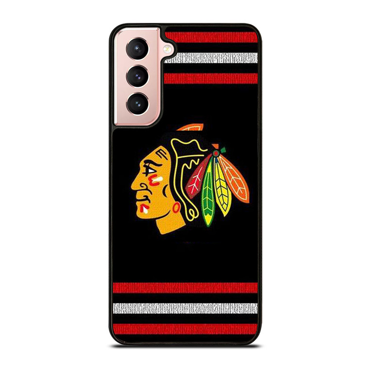 CHICAGO BLACKHAWKS HOCKEY TEAM LOGO ICON Samsung Galaxy S21 Case Cover
