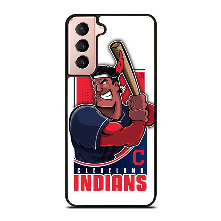 CLEVELAND INDIANS LOGO BASEBALL ICON Samsung Galaxy S21 Case Cover