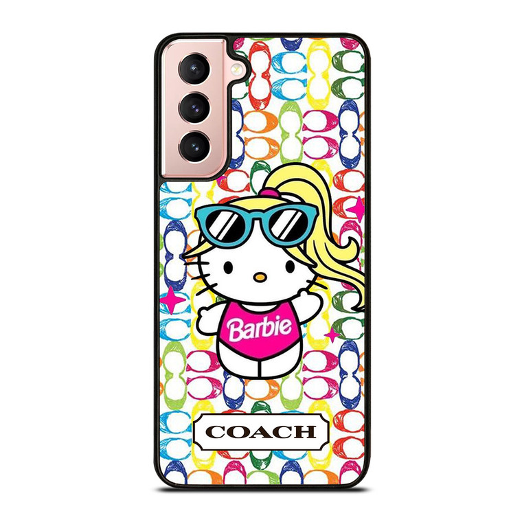 COACH NEW YORK LOGO HELLO KITTIE BARBIE Samsung Galaxy S21 Case Cover