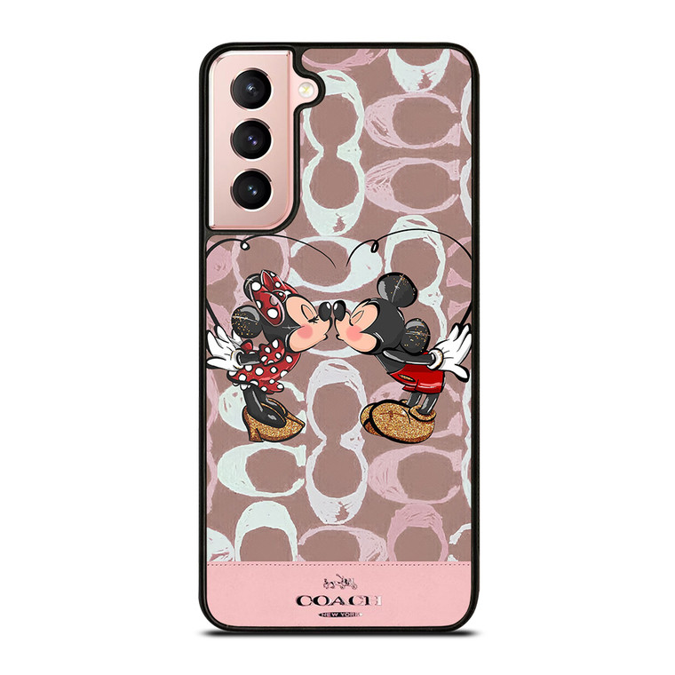 COACH NEW YORK LOGO MICKEY MINNIE MOUSE DISNEY KISS Samsung Galaxy S21 Case Cover