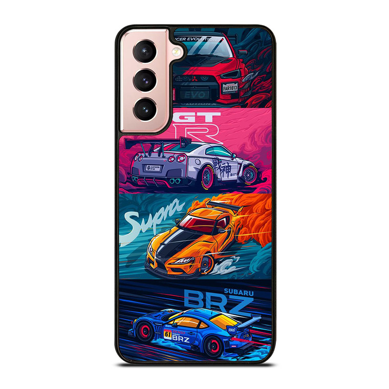 JAPAN RACING SPORTS CARS SUPRA GTR LANCER BRZ Samsung Galaxy S21 Case Cover