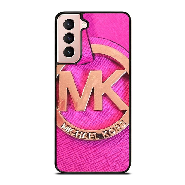 MICHAEL KORS MK LOGO PINK GOLD EMBLEM Samsung Galaxy S21 Case Cover