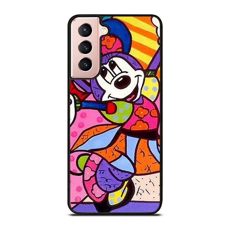 ROMERO BRITTO MINNIE MOUSE ART Samsung Galaxy S21 Case Cover
