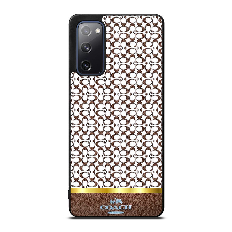 COACH NEW YORK ICON BROWN EMBLEM Samsung Galaxy S20 FE Case Cover