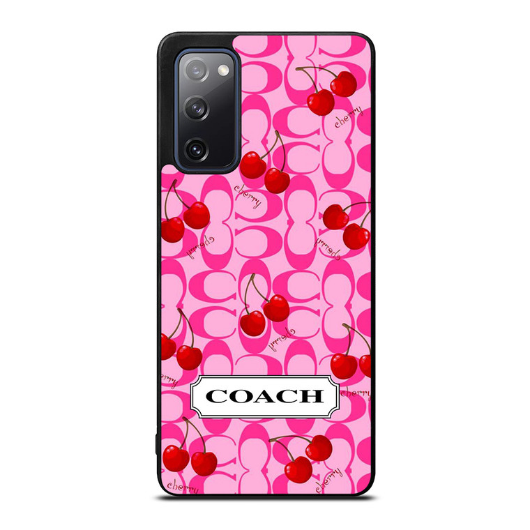 COACH NEW YORK LOGO CHERRY Samsung Galaxy S20 FE Case Cover