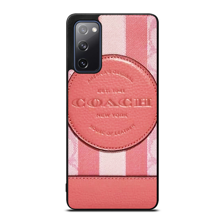 COACH NEW YORK LOGO PINK WALLET Samsung Galaxy S20 FE Case Cover
