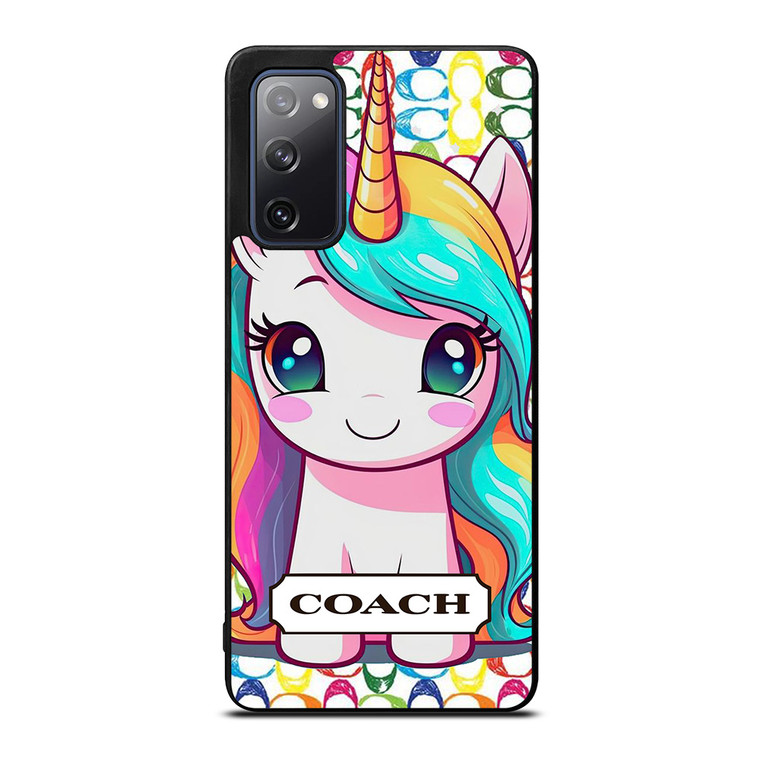 COACH NEW YORK LOGO PRETTY UNICORN Samsung Galaxy S20 FE Case Cover