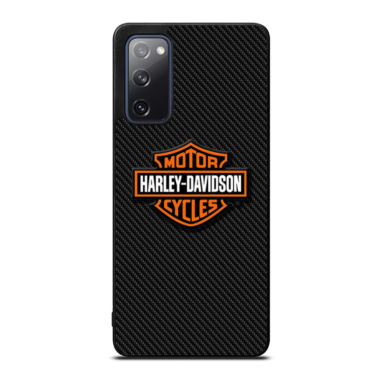 HARLEY DAVIDSON MOTORCYCLES LOGO CARBON Samsung Galaxy S20 FE Case Cover