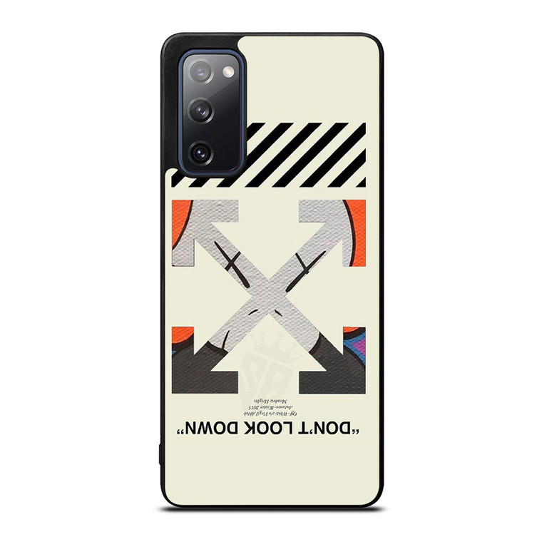 OFF WHITE KAWS LOGO DONT LOOK DOWN Samsung Galaxy S20 FE Case Cover
