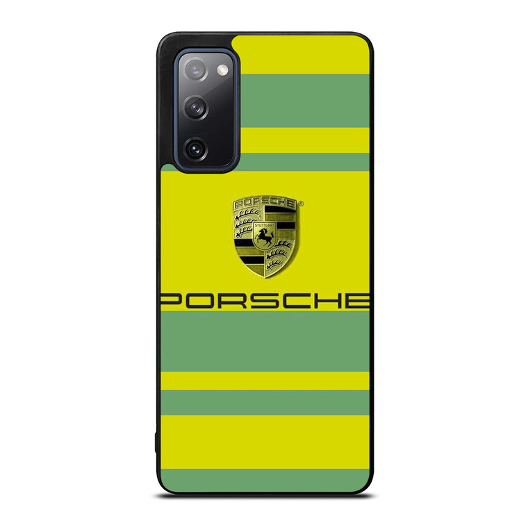 PORSCHE CAR LOGO YELLOW GREEN ICON Samsung Galaxy S20 FE Case Cover